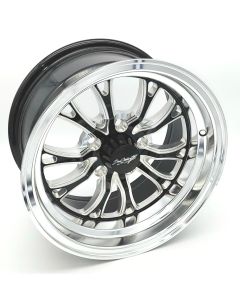 Boyd Coddington Bristol Wheels 15x8, Gloss Black Milled with Diamond Lip