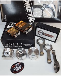 Toyota 3RZ-FE Rebuild Kit with Spool H Beam Conrods and Ross Forged Pistons