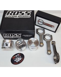 Toyota 3RZ-FE Spool H Beam Conrods and Ross Racing Forged Pistons