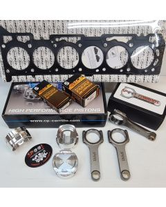 Ford XR6 Turbo Barra Rebuild Kit with Spool H Beam Conrods and CP Bullet Forged Pistons  