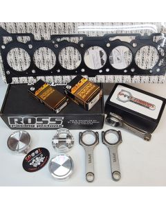 Ford XR6 Turbo Barra Rebuild Kit with Spool H Beam Conrods and Ross Racing Forged Pistons