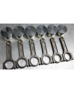Nissan RB30DET (RB25/26 Head) Spool Drag Pro I Beam Conrods and CP Forged Pistons (8.5:1)