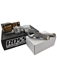 Holden 202 Spool H Beam Conrods and Ross Racing Pistons - (Flat Top)