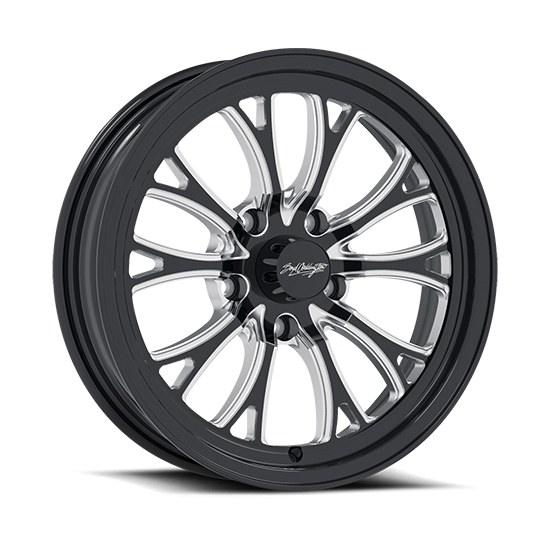 Boyd Coddington Bristol Wheel Set - Gloss Black Milled Finish