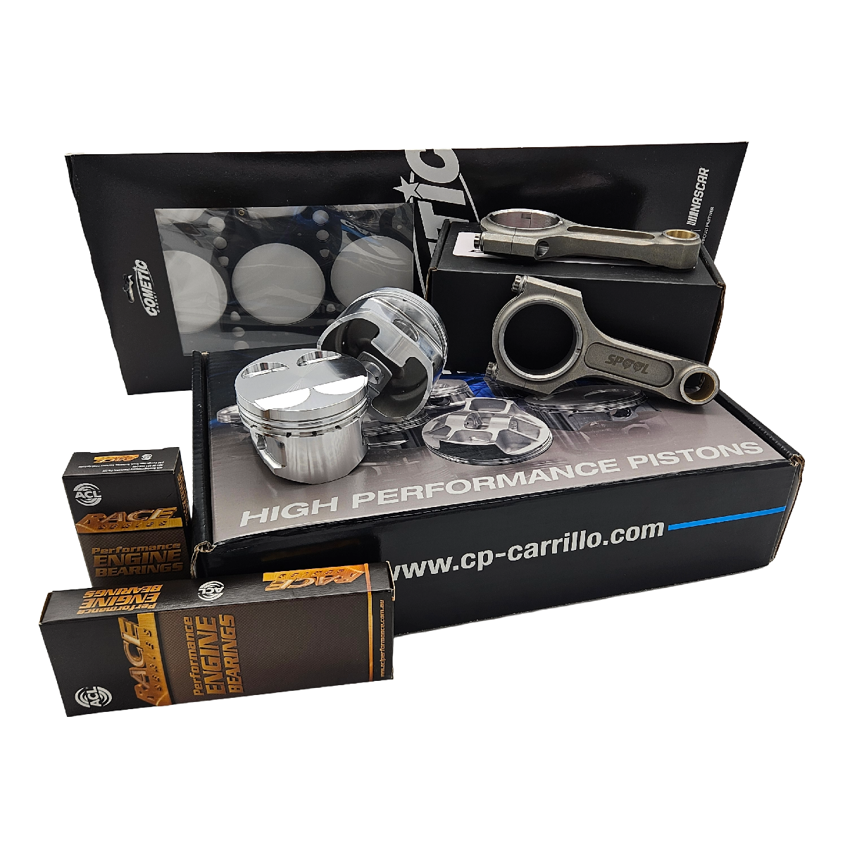 Toyota 1JZ-GTE Rebuild Kit with Spool Drag Pro I Beam Conrods and CP Forged Pistons
