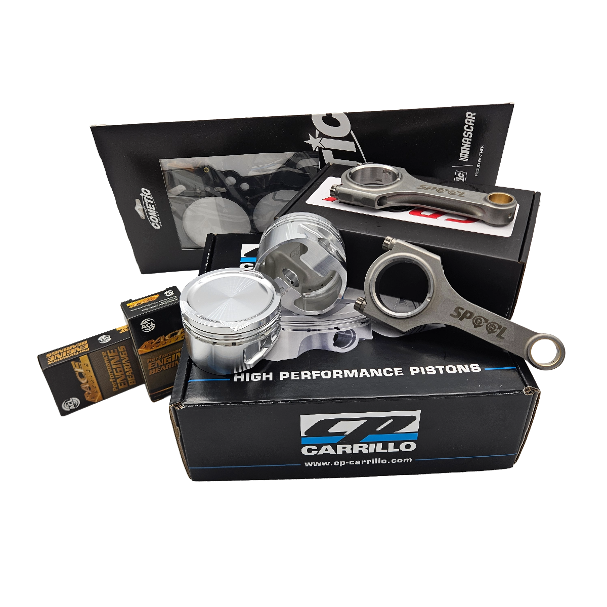 Toyota 4AGE 4AGZE ( 20 V Silvertop NA ) Rebuild kit with Spool H Beam Conrods and CP Forged Pistons