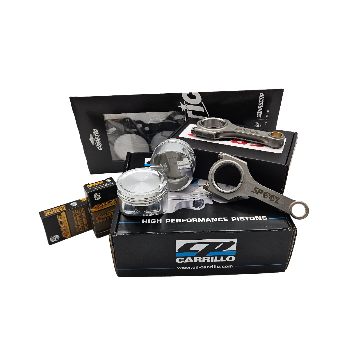 Toyota 4AGE 4AGZE ( 20 V Silvertop Turbo / Supercharged ) Rebuild kit with Spool H Beam Conrods and CP pistons