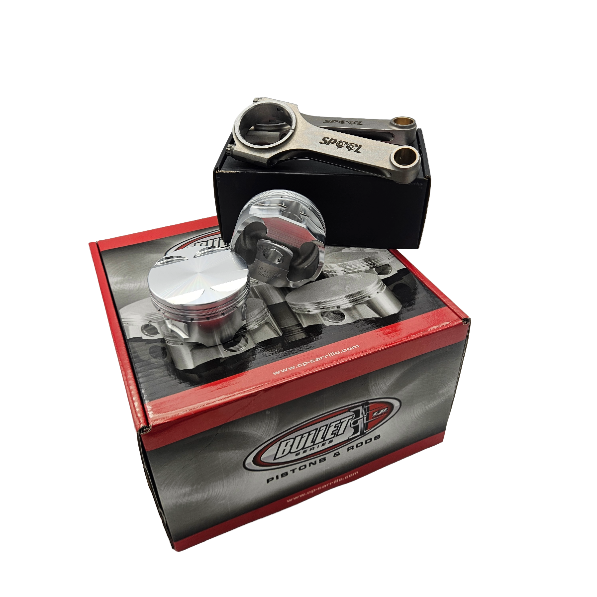 Ford Coyote 5.0L Spool H Beam Conrods and CP Forged Pistons