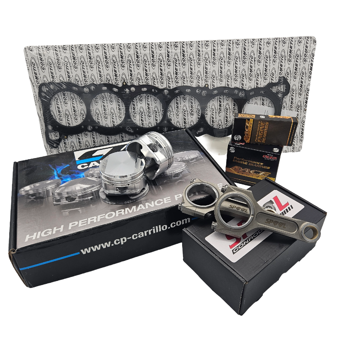 Nissan RB26DETT Rebuild Kit with Spool  Drag Pro I Beam Conrods and CP Forged Pistons