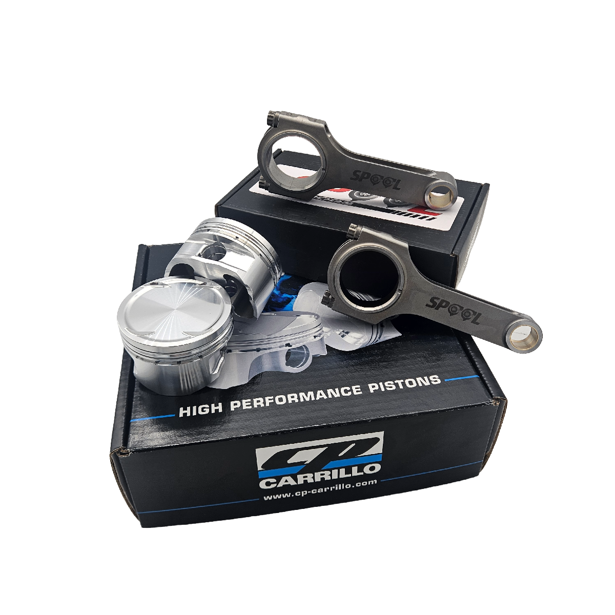 Nissan CA18DET Spool H Beam Conrods and CP Forged Pistons
