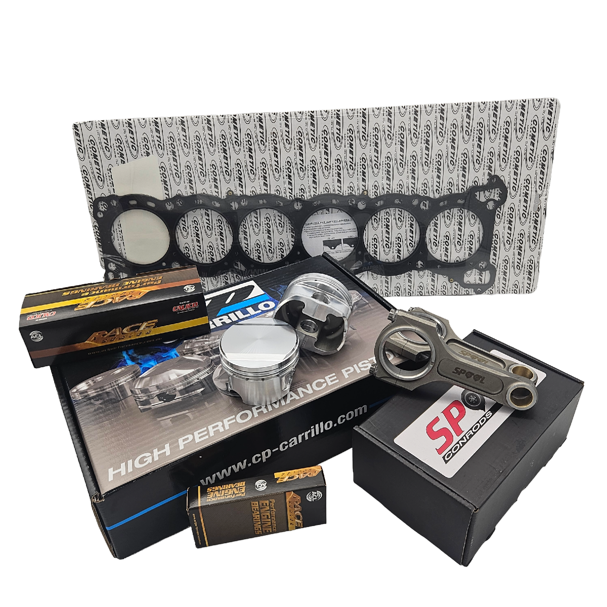 Nissan RB25DET Rebuild Kit with Drag Pro I Beam Conrods and CP Forged Pistons
