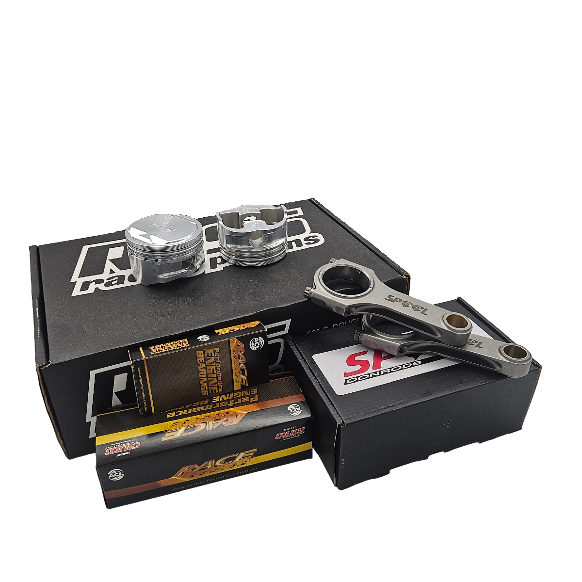 Nissan RB25 Spool H Beam Conrods and Ross Racing Forged Pistons