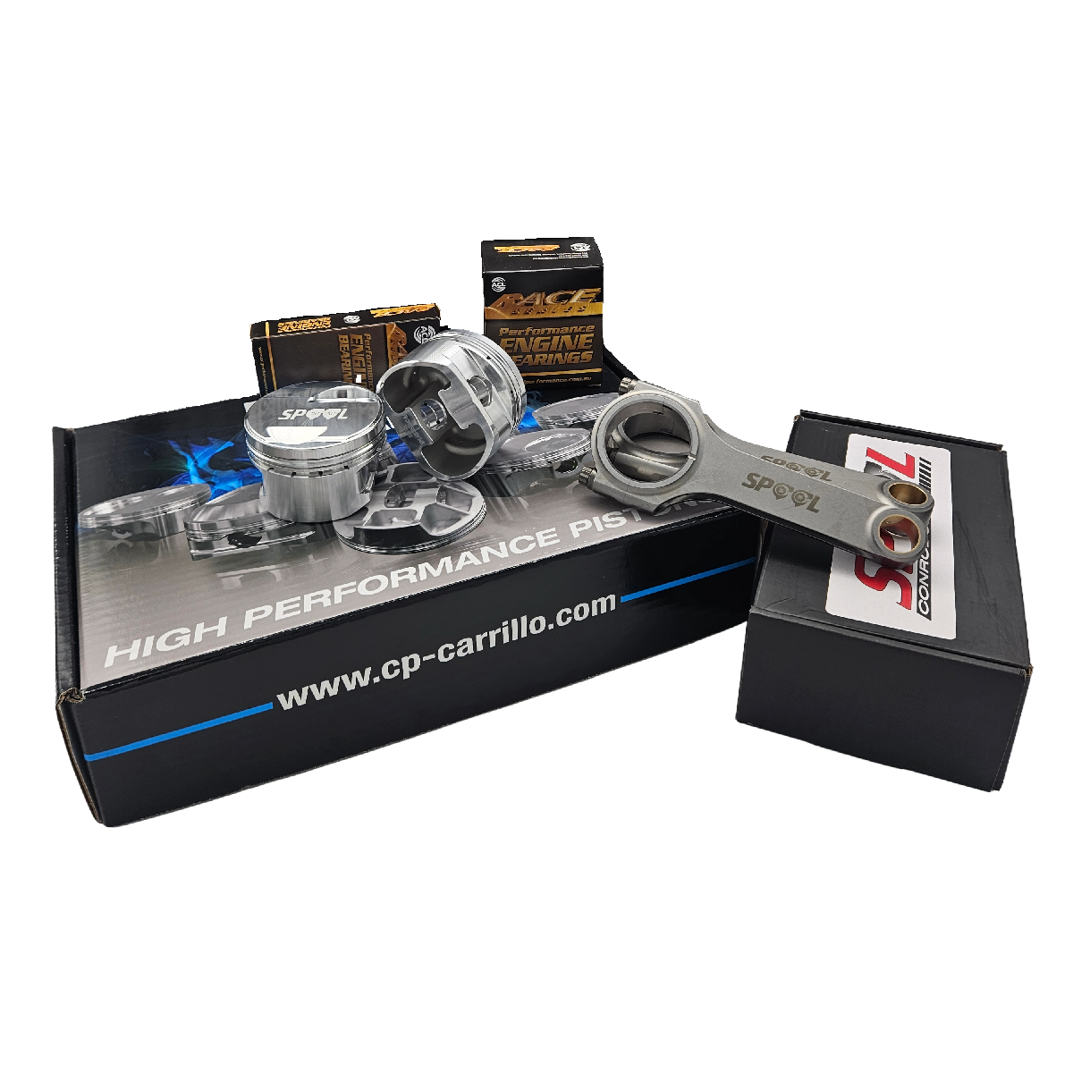 Nissan RB30 (SOHC) Spool H Beam Conrods and CP Forged Pistons (9.0:1)