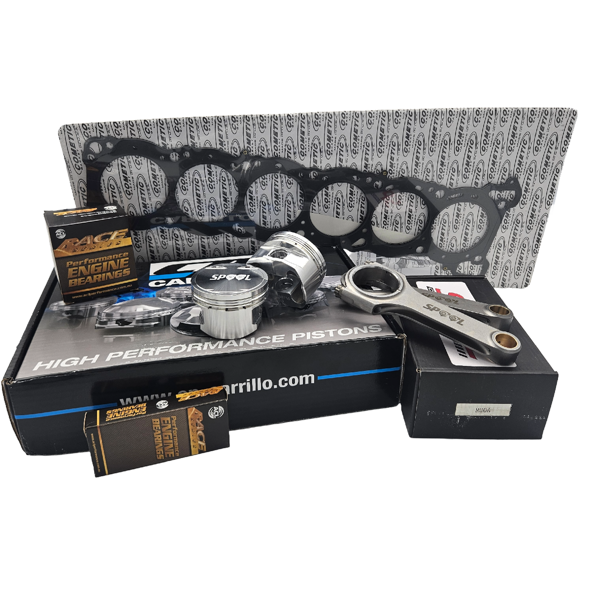 Nissan RB30DET (DOHC) Rebuild Kit with Spool H Beam Conrods and CP Forged Pistons  (RB25NEO Head)