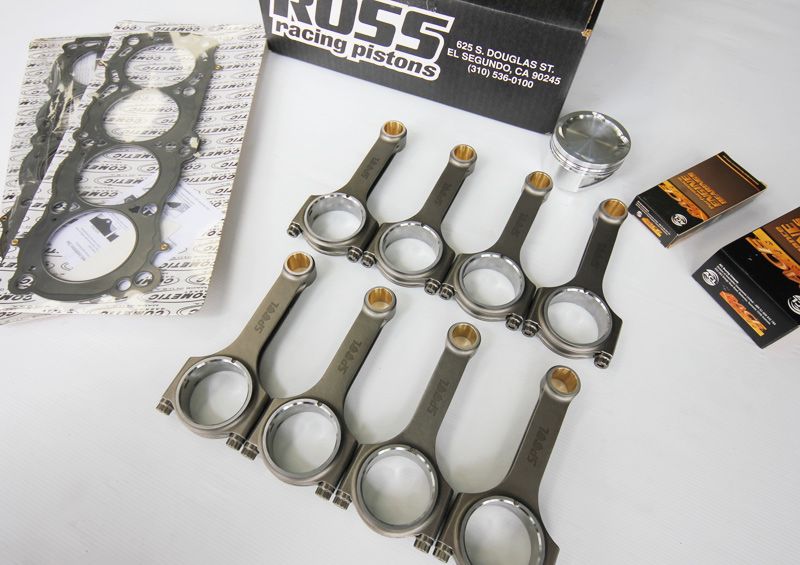 Toyota 1UZ-FE Rebuild Kit with Spool H Beam Conrods and Ross Racing Forged Pistons (non VVT-i)