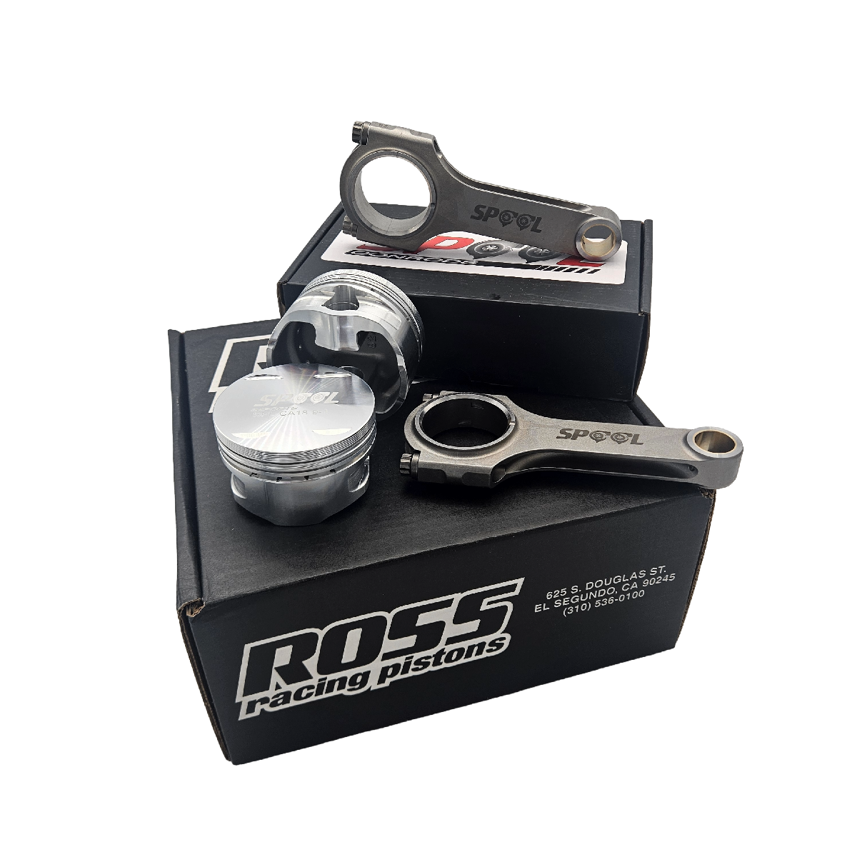 Nissan CA18DET Spool H Beam Conrods and ROSS Forged Pistons