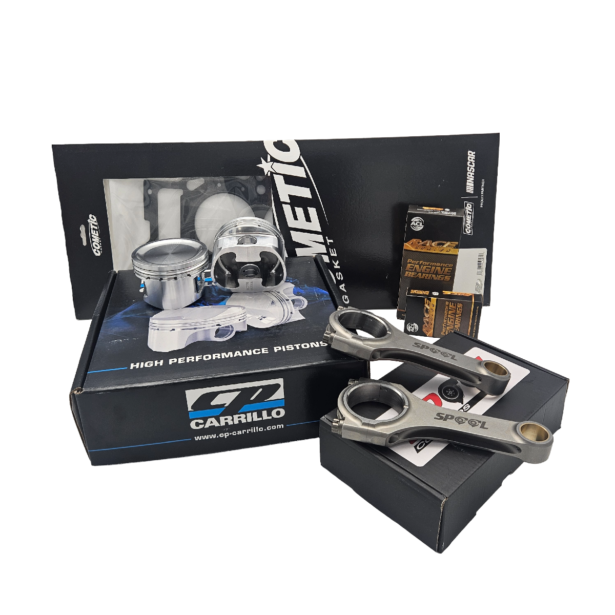Nissan SR20DE and SR20DET Rebuild Kit with Spool H Beam Conrods and CP Forged Pistons