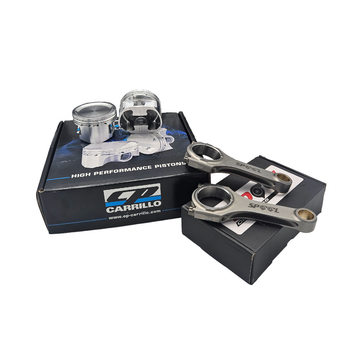 Nissan SR20DE and SR20DET Spool H Beam Conrods and CP Forged Pistons