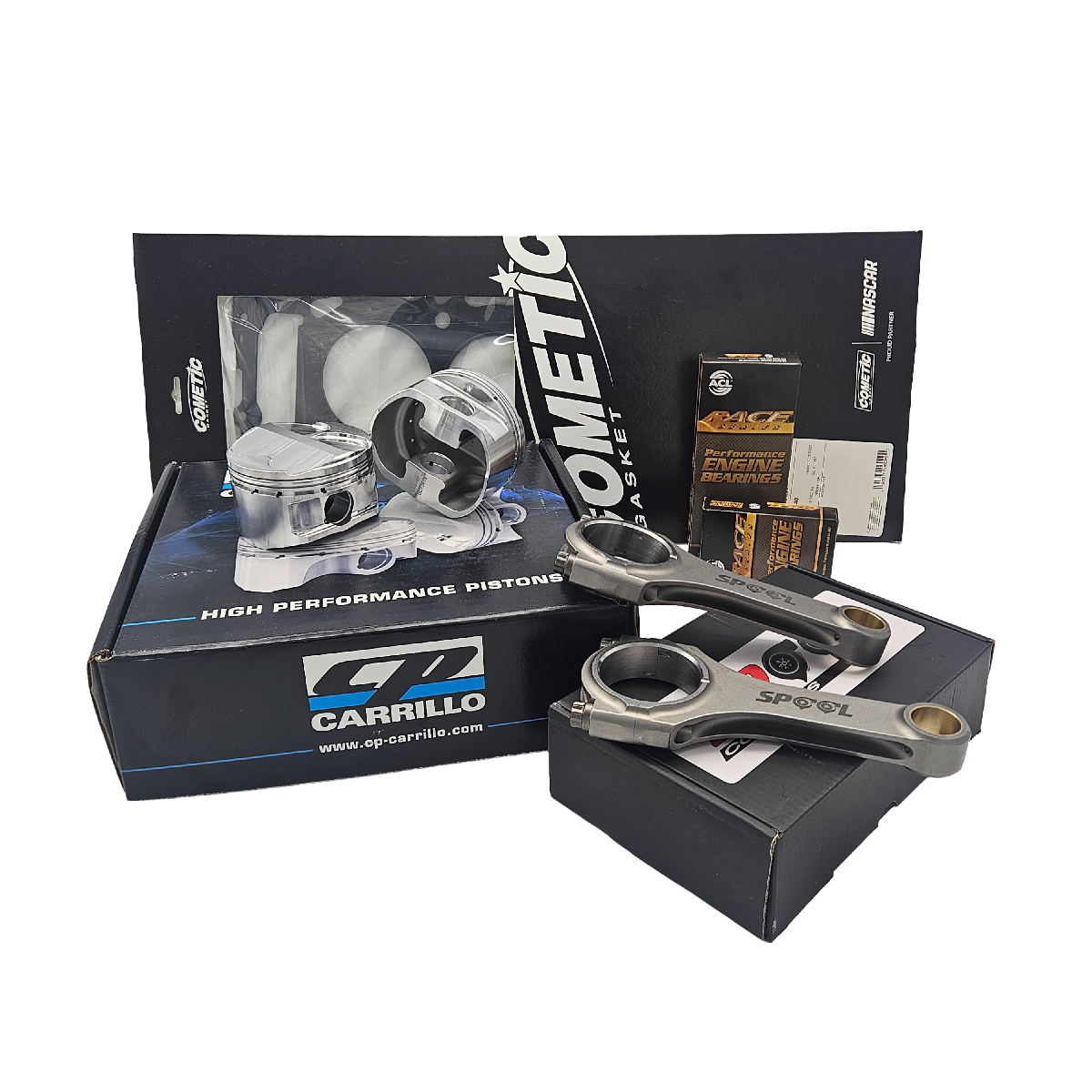 Nissan SR20VE and SR20VET Rebuild Kit with Spool Conrods and CP Forged Pistons