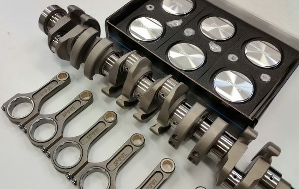 Spool RB26 - RB28 Stroker Kit with Custom CP Pistons adn EN40B Crank