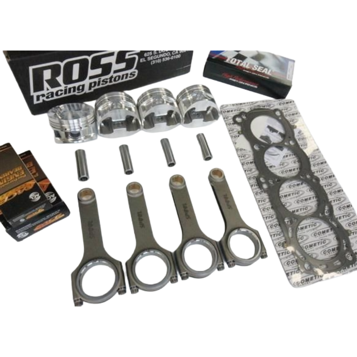 Nissan SR20DET Rebuild Kit with Spool H Beam Forged Conrods and Ross Racing Forged Pistons