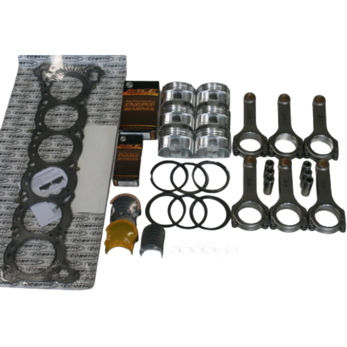 Nissan VQ35DE Rebuild Kit with Spool H Beam Conrods and CP Forged Pistons