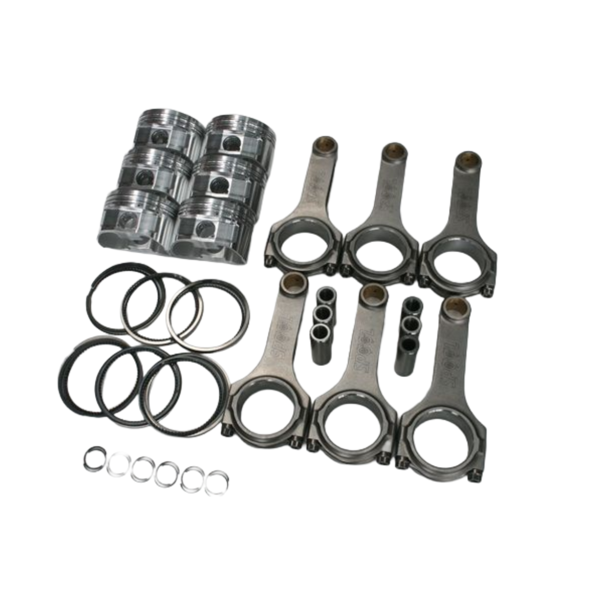 Holden V6 Alloytec GM LY7, LTT, LFX - Spool H Beam Conrods and CP Forged Pistons