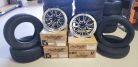 Boyd Coddington Bristol Wheel Set Gloss Black Milled with Diamond Lip