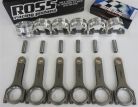 Nissan RB30 (SOHC) Spool H Beam Conrods and Ross Racing Forged Pistons (9.0:1)