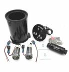 Spool Surge Tank Dual Pump Kit - Twin Walbro pumps, Spool Inline filter