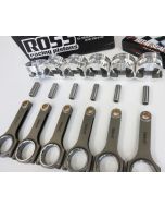 Holden 202 Spool H Beam Conrods and Ross Racing Pistons - Supercharged / Turbocharged (-10cc Dish) 