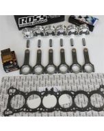 Holden 202 Inline 6 Cylinder Rebuild kit with Spool H Beam Conrods and Ross Racing Forged Pistons (Flat Top)