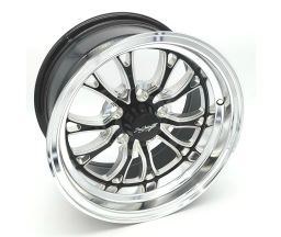 Boyd Coddington Bristol Wheels 15x8, 4.5" BS Gloss Black Milled with Diamond Lip