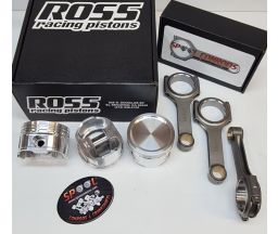 Toyota 3RZ-FE Spool H Beam Conrods and Ross Racing Forged Pistons