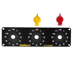 Triple Switch Panel Kit with Yellow and Red knobs