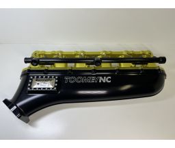 ToomeyNC Billet FORD AU SOHC   Intake Manifold, 6 injector, Single Rail, SFI Burst Panel, Bosch DBW TB