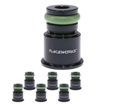 Raceworks 14mm–14mm Injector Extension Set of 6 ALY-048BK-6