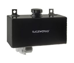 Raceworks 1.5L Horizontal Black Washer Tank with Pump ALY-127BK