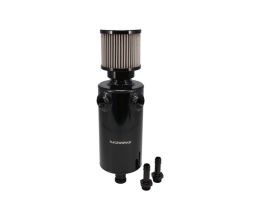Raceworks 1L Round Black Catch Can with External Breather ALY-245BK