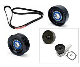 Ford Barra Serpentine Drive Belt & Steel Pulley Kit
