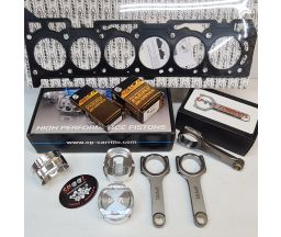 Ford XR6 Turbo Barra Rebuild Kit with Spool H Beam Conrods and CP Bullet Forged Pistons  