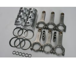Nissan RB25 NEO Spool H Beam Conrods and Ross Forged Pistons