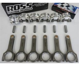 Nissan RB30 (SOHC) Spool H Beam Conrods and Ross Racing Forged Pistons (8.5:1)