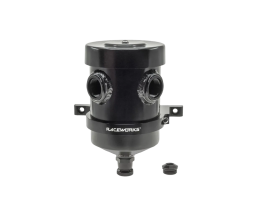 Raceworks ALY-134BK 1L internal breather catch can with straight AN-10 ports
