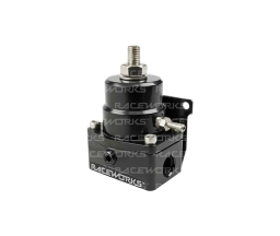 Raceworks Adjustable EFI Fuel Pressure Regulator 700HP 3-Port -6AN Black