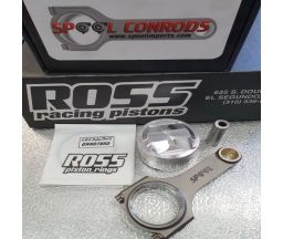 Nissan RB20 Spool H Beam Conrods and Ross Racing Forged Pistons