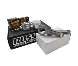 Holden 202 Spool H Beam Conrods and Ross Racing Pistons - (Flat Top)