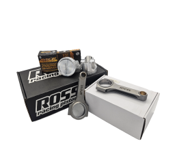 Holden 202 Spool H Beam Conrods and Ross Racing Pistons - Supercharged / Turbocharged (-10cc Dish) 