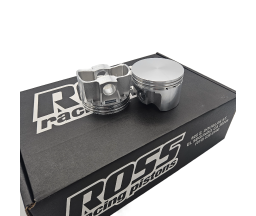 High-performance forged piston with rings and pins