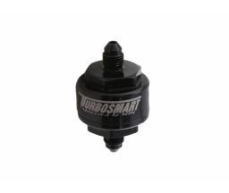 Turbosmart Billet Turbo Oil Feed Filter 44um AN-4 - Black